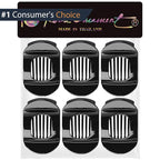 RC ROCHE 6 Pcs Flat Claw Hair Clips for Women Thick Hair French Round Duckbill Square Secure Strong Hold Grip Clamps Barrettes Curved No Slip No Crease Styling Cute Extra Jumbo XL, Large Black