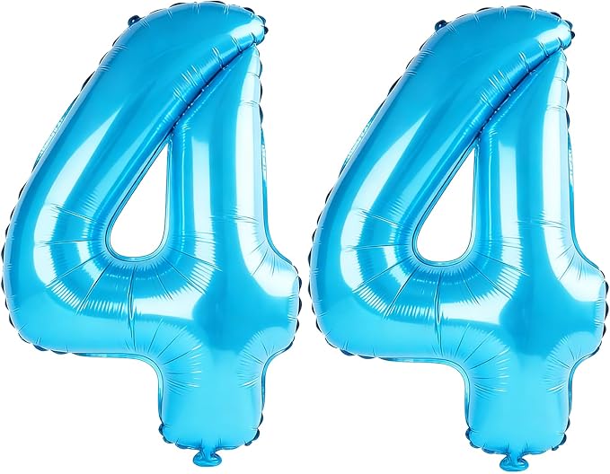 40 Inch Number 44 Balloons for 44th Birthday Party Decorations, 0-100 Jewelry by FOBELEC