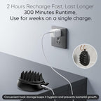 EKZ Sonic Vibrating Scalp Massager Shampoo Brush: Electric Silicone Hair Scrubber for Deep Scalp Clean, Dandruff Removal, Exfoliation, Stress Relief & Hair Growth –Suitable for Women, Men, Kids & Pets