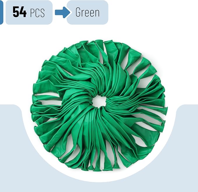 Mr. Pen- Green Balloons, 12 Inch, 54 Pack, Baby Shower, Birthday & Boho Party - Image 2