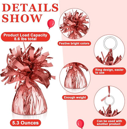 Yunsailing 25 Pcs Heavy Metallic Balloon Weights - Image 3