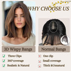 Hair Toppers for Women with Thinning Hair Extensions 360° 3D Toppers Hair Pieces for Women Clip Ins Fake Bangs Hair Pieces Perfect Solution for Stylish Upgrade