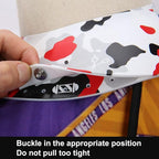 Hair Cutting Collar, Styling and Hair Cutting Aids Neck Shield Neck Wrap, with Adjustable Closure, Non-Slip Neck Wrap for Hairdressing Hair Dye or Hair Cut (Red Camouflage)