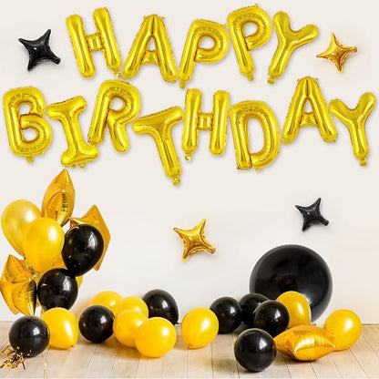 Happy Birthday Balloons Banner, Foil Balloon Personalized Name Letters Balloons - Image 4