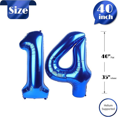 Navy Blue 14 Balloon - Image 6