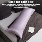 TELUS Body Cooling Pillow Cases Cover, Bamboo Rayon Pillowcases with Zipper Closure, Cool and Breathable Pillow Cover for Hot Sleepers and Night Sweats, 20x54 inches, Purple