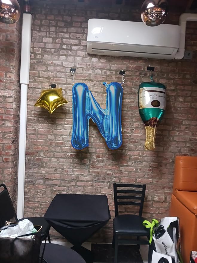 Blue Letter Balloons 40 Inch Large Alphabet Balloon Aluminum Mylar Foil Big - Image 3