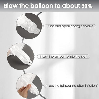0 Balloon - White Birthday Number Balloons, 40 Inch Decorations Men Women | - Image 6