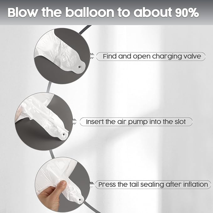 3 Balloon - White Birthday Number Balloons, 40 Inch Decorations Men Women | - Image 6