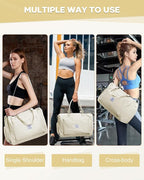 Gym Bag Womens,Travel Duffel Carry on Bag Sport Tote Bag Weekend Overnight Bag