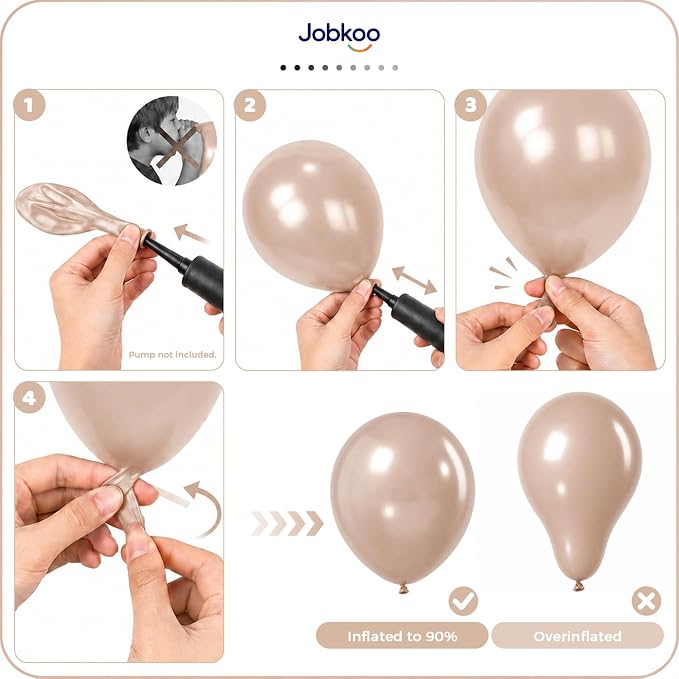 Jobkoo Pearl Nude Balloons 12 Inch - Image 5
