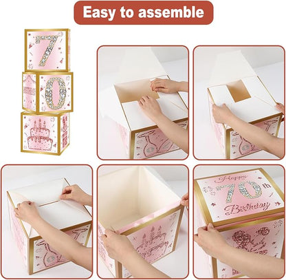 DataMoon 70th Birthday Decorations Boxes - Image 5