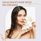 12PCS Hair Clips for Styling - No Crease Hair Clips for Women - Non Slip Duck Billed Hair Roller Clips with Silicone Band - Salon Hair Sectioning Clips