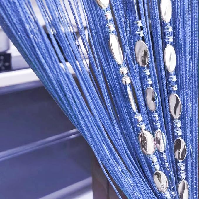 ave split 100cmX200cm Decorative Door String Curtain Beads Wall Panel Fringe - Image 8