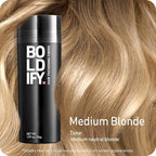 BOLDIFY Hair Fibers (56g) - Fill In Thinning and Fine Hair for an Instantly Fuller, Thicker Look - 14 Shades for Women & Men - Medium Blonde
