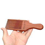 Beard Pick for Men 7" Handmade Afro Hair Comb - Wooden Grooming Tool for Men, Women with Wavy, Kinky, Curly Hair - Anti-Static Styling Precision"
