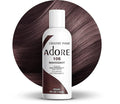 Adore Semi Permanent Hair Color (106 Mahogany) | Vegan & Cruelty-Free Brown Hair Dye | No Ammonia, No Peroxide, No Alcohol | 4 Fl Oz (Pack of 1)