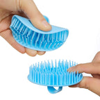 4Pack Hair Scalp Exfoliator Brush Dandruff Cleaning Brush, Flexible Scalp Massager, Shower Shampoo Brush for Home, Office, Travel and Pets
