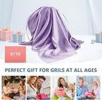 Silk Pillow Cases King Size 100% Mulberry Silk Pillowcase for Hair & Skin 22 Momme Both Sided Grade 6A Silk Cooling Soft Breathable 20 x 36 Inches with Hidden Zipper 1PC, Lavender