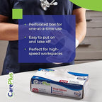CARE PLUS Vinyl Gloves Clear Small Size 200 Count | Heavy Duty, Non-Sterile, Powder-Free, Latex-Free Rubber | Food Prep, Kitchen & Cleaning Gloves, Ideal for Professional Use