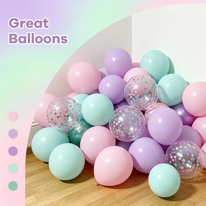 131pcs Mermaid Balloon Arch Kit - Image 4