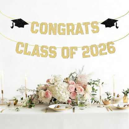 Pre-Strung Congrats Banner for Graduation - Image 3