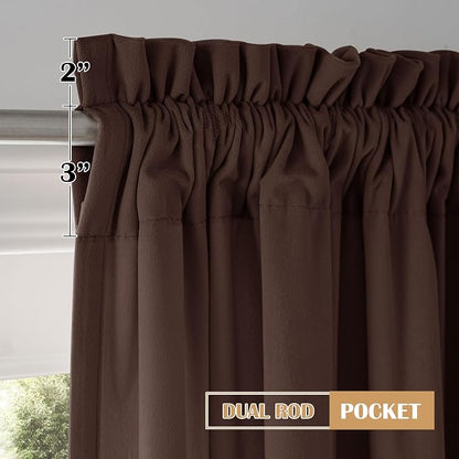 Beauoop Coffee Brown Velvet Curtains - Image 9