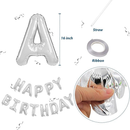 Happy Birthday Banner, 16 Inch Happy Birthday Balloon Banner - Image 2