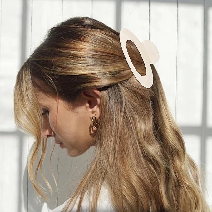 4PCS Hair Claw Clips Large Oval Hair Clips for Women Strong Hold Non Slip Jaw Clips for Thick Thin Hair