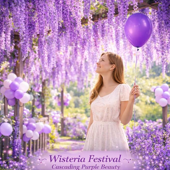 Purple Balloons 100 Pack, 12 Inch Latex Party Balloons, Round Helium Balloons - Image 5