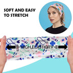 LOTUS78, Pack of 6 Wide Headbands for Women Non Slip, Fashionable Sports Hair Bands for Women's Hair, Soft Elastic Stretchy Head bands, Yoga Workout Headbands for Women Daily Fashion (Tropical)
