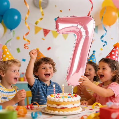 40 Inch Number 7 Balloons for 7th Birthday Party Decorations, 0-100 Jewelry - Image 2