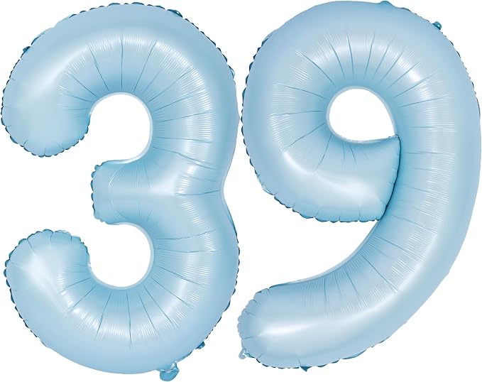 40 In Matte Blue Number Balloons Helium Foil Mylar Balloon Party Digital 39 | by Exquisitehighqualitypartydecorationstomeetyoureveryneed%EF%BC%81