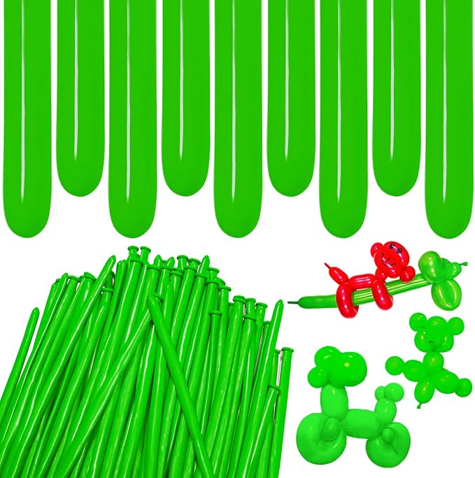 Green 260 Long Thickening Balloons by ZBYDNG