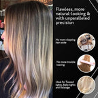 Authentic Cooboard Balayage Board with Teeth | Original Highlighting Paddle | Easy to Clean, Sturdy, Lightweight, Fits All Standard Sized Hair Foils | 5” by 12” | Rainbow