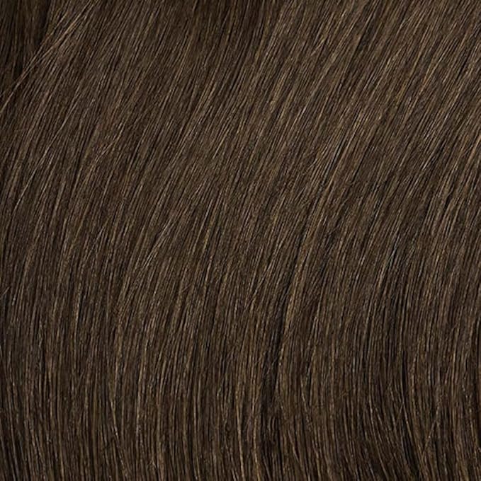Luxy 100% Remy Human Hair – Halo Clip-In Hair Extensions –Natural Looking Volume & Length - One-Piece - Easy 5-Min Application 140 grams 16" Medium Natural Brown