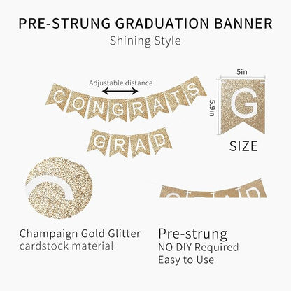 Graduation Decorations 2026, Congrats Grad Banner - Image 2