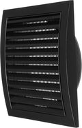 Repa Market 6 Inch Anthracite Dryer Vent Hood/Duct Cover for Walls or Ceiling/ABS Plastic Louvered Air Grille with Built-In Mesh Screen/Exhaust and Dryer Vent Covers for Indoor & Outdoor Use