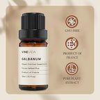 VINEVIDA Galbanum Essential Oil 10 mL - Undiluted Galbanum Oil 10 mL - Galbanum Candle Oil Scent - DIY Candle Scents for Candlemaking - 10 mL Essential Oil for Soap Making Safe for Skin