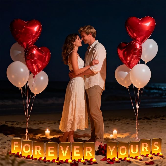 FOREVER YOURS Light Up Letters, - Image 6