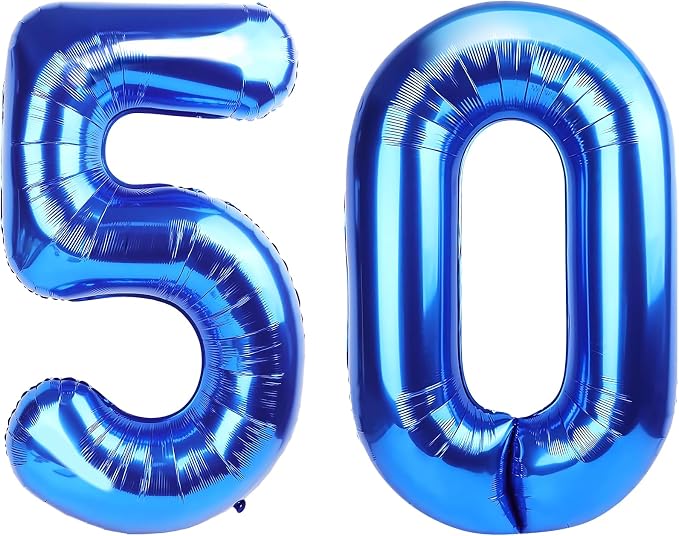 Number Balloons Navy Blue Balloons by United-UnicornsParty