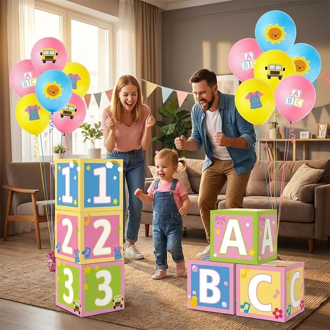 Cartoon Teacher Party Decorations Set Includes ABC Alphabet 123 Party Favor - Image 4