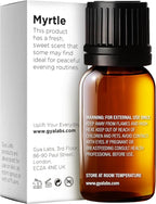 Gya Labs Myrtle Essential Oil - 0.34 Fl Oz - for Hair, Skin, Diffuser, Aromatherapy & DIY Candle Making Scent