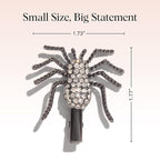 Kitsch Spider Hair Clips for Women – Rhinestone Hair Accessories with Strong Grip | Sparkly Barrettes for Styling & Everyday Hairstyles | Ideal Gifts for Women - 2 Pcs