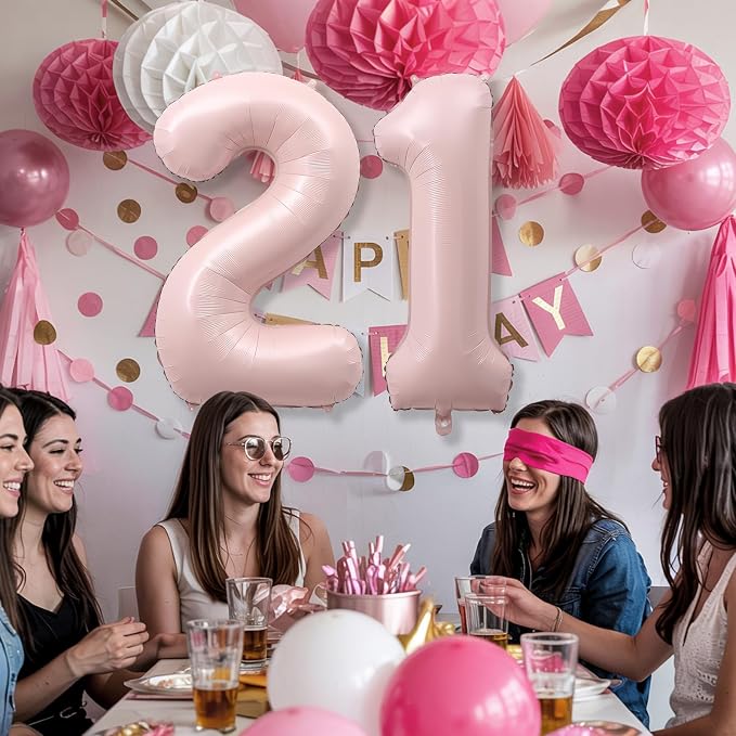 Light Pink 21st Birthday Balloon - Image 4