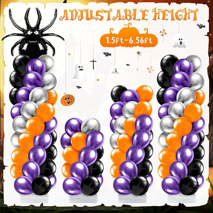 Kasyat 2 Sets Halloween Balloon Column Stand Kit - Image 5