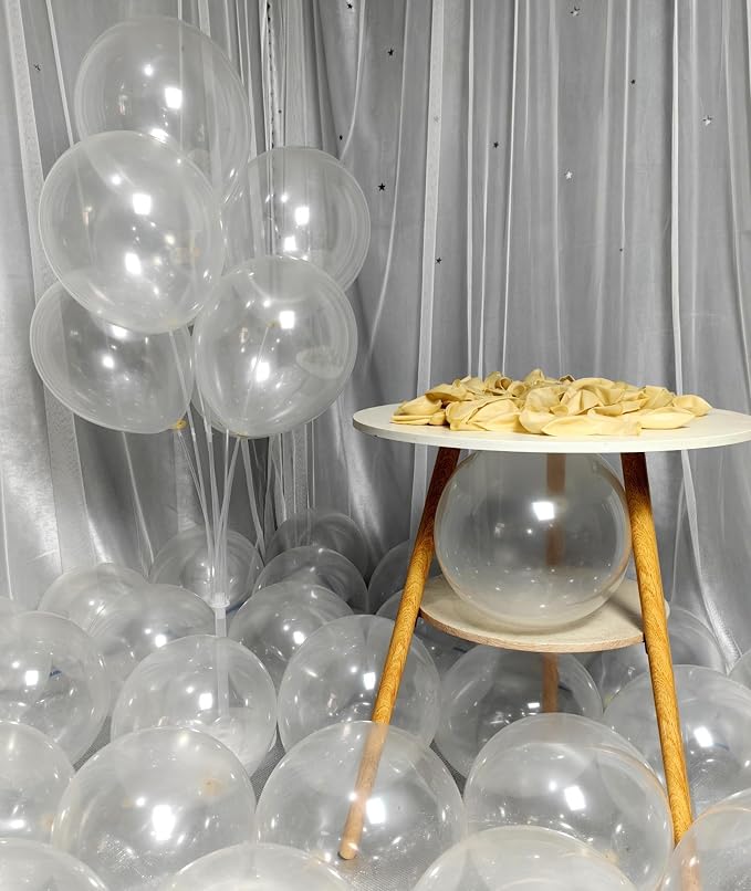 300 Pack Clear Balloons 12 Inch Latex Clear Latex Party Balloon Bulk - Image 5