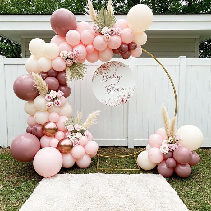 Dusty Pink Balloon Garland Arch Kit - Image 3