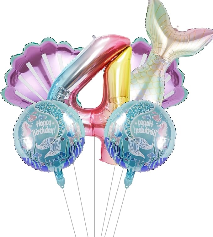 Mermaid Birthday Decorations Mermaid Balloons by United-UnicornsParty