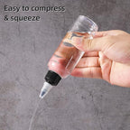 driew Applicator Bottles for Hair, 16.9oz Hair Squeeze Bottle for liquids Twist-On Top Tip Cap with Ratio Graduated Scale Color Applicator Bottle Dye Pack of 2 (3.4oz)